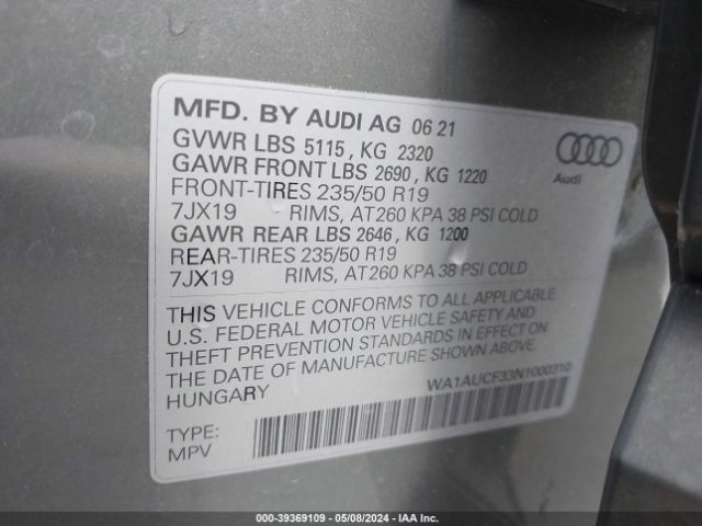 Photo 8 VIN: WA1AUCF33N1000310 - AUDI Q3 