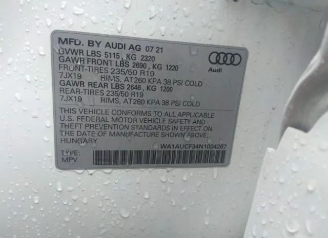 Photo 8 VIN: WA1AUCF34N1004267 - AUDI Q3 