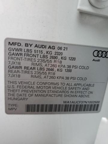 Photo 12 VIN: WA1AUCF37N1002500 - AUDI Q3 PREMIUM 