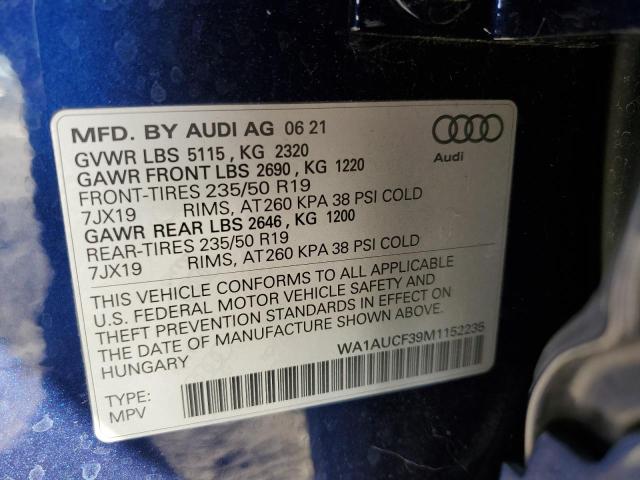 Photo 12 VIN: WA1AUCF39M1152235 - AUDI Q3 PREMIUM 