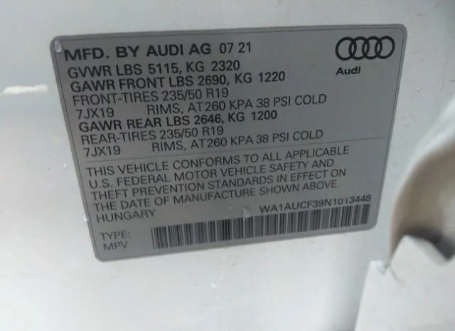 Photo 8 VIN: WA1AUCF39N1013448 - AUDI Q3 