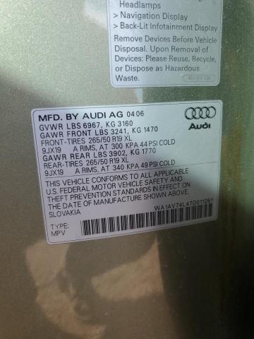 Photo 12 VIN: WA1AV74L47D011261 - AUDI Q7 4.2 QUA 