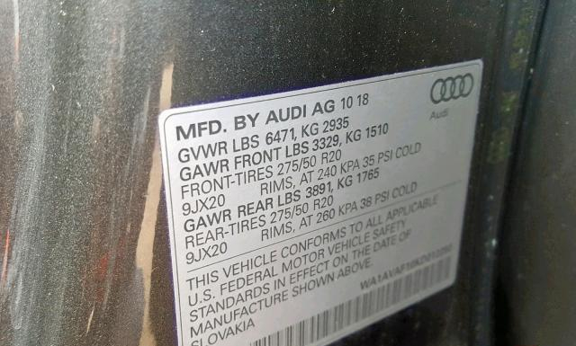 Photo 9 VIN: WA1AVAF10KD012280 - AUDI Q8 