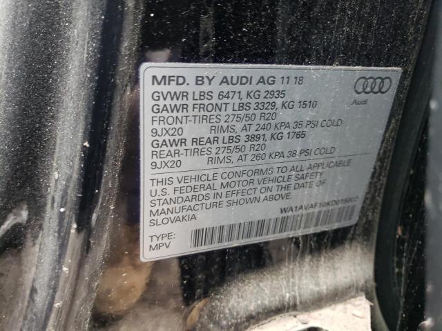 Photo 9 VIN: WA1AVAF10KD015602 - AUDI Q8 PREMIUM 