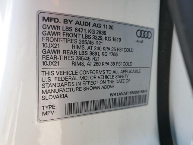 Photo 12 VIN: WA1AVAF16MD018541 - AUDI Q8 