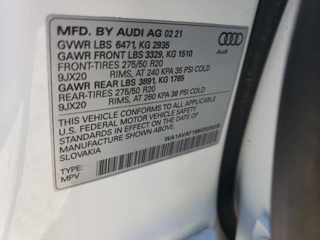 Photo 9 VIN: WA1AVAF16MD028339 - AUDI Q8 