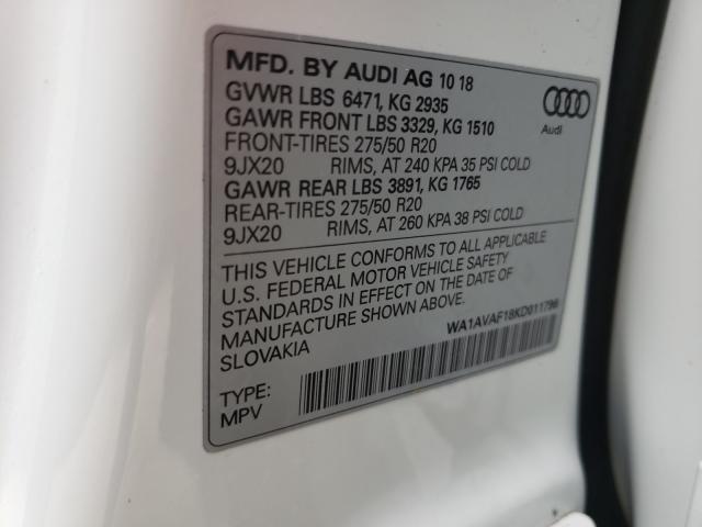 Photo 9 VIN: WA1AVAF18KD011796 - AUDI Q8 