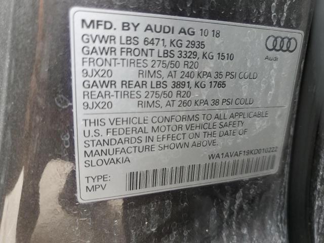 Photo 12 VIN: WA1AVAF19KD010222 - AUDI Q8 