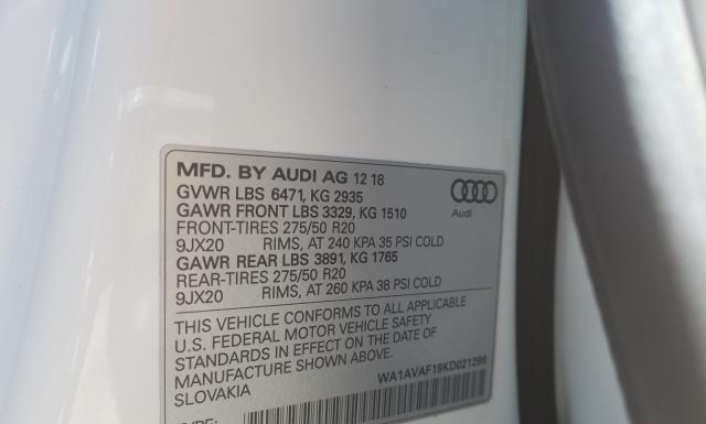 Photo 9 VIN: WA1AVAF19KD021298 - AUDI Q8 