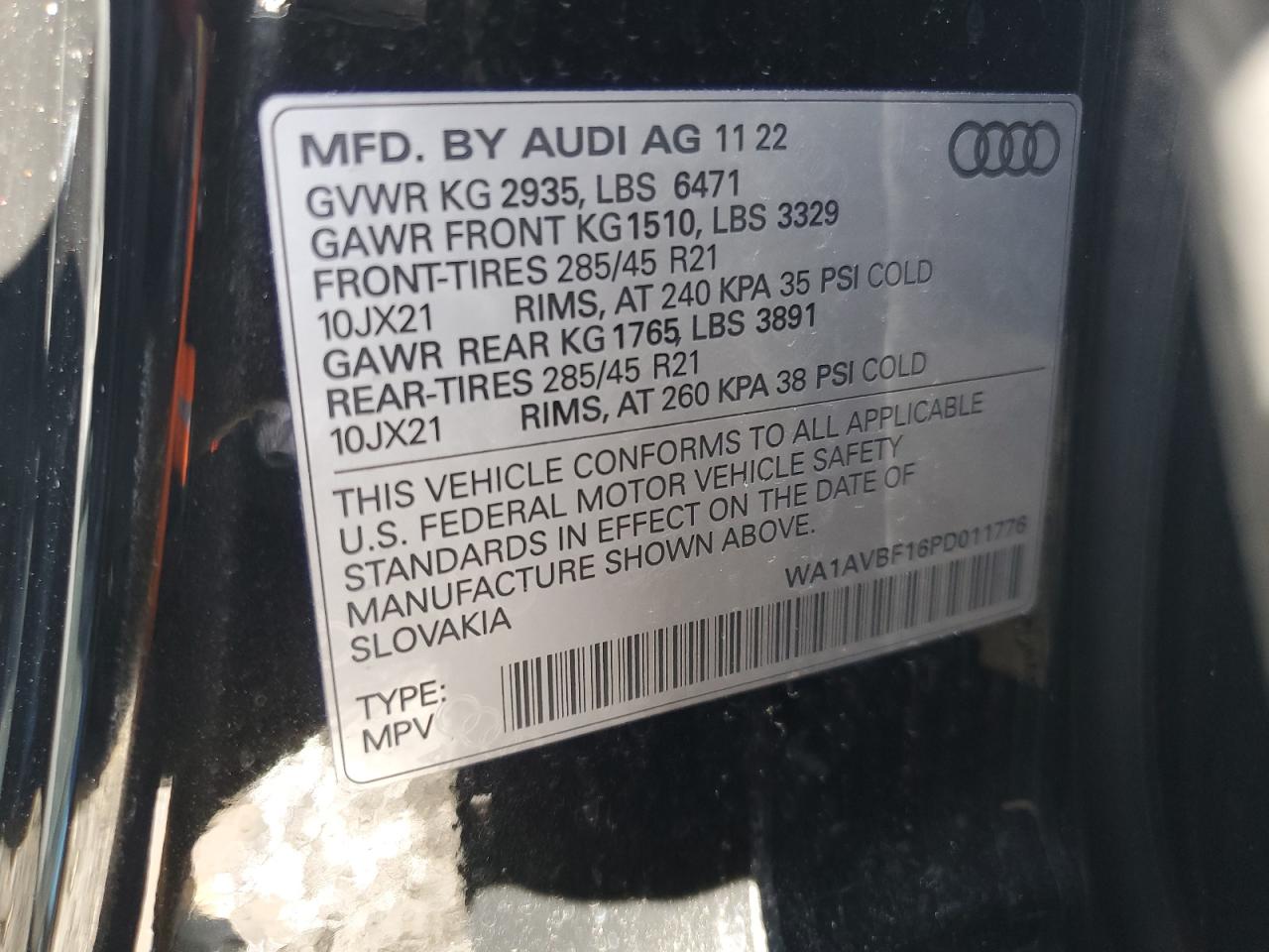 Photo 12 VIN: WA1AVBF16PD011776 - AUDI Q8 