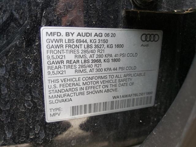 Photo 12 VIN: WA1AWAF78LD011980 - AUDI SQ7 