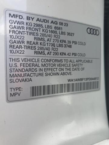 Photo 12 VIN: WA1AWBF13PD044912 - AUDI SQ8 PREMIU 