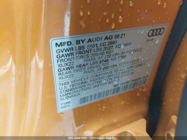 Photo 8 VIN: WA1AWEF19MD041878 - AUDI Q8 