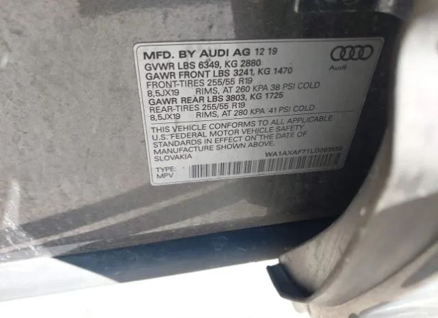 Photo 8 VIN: WA1AXAF71LD003555 - AUDI Q7 