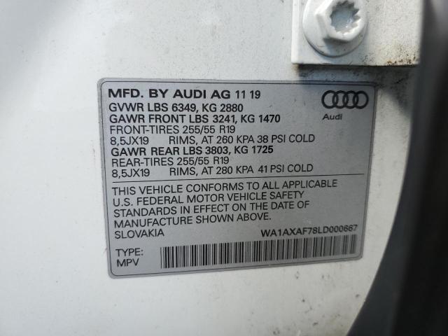 Photo 9 VIN: WA1AXAF78LD000667 - AUDI Q7 PREMIUM 