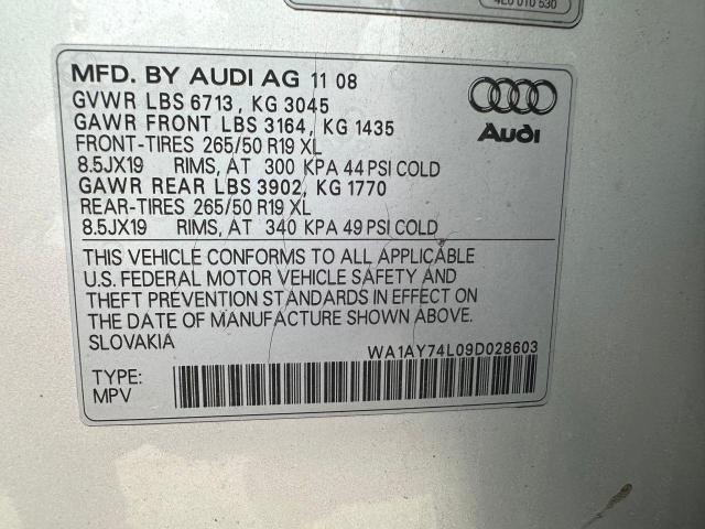 Photo 9 VIN: WA1AY74L09D028603 - AUDI Q7 