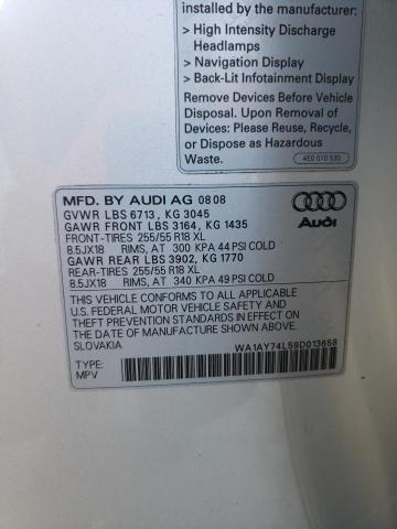 Photo 12 VIN: WA1AY74L59D013658 - AUDI Q7 