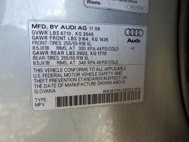 Photo 12 VIN: WA1AY74L69D031859 - AUDI Q7 