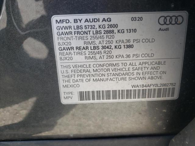 Photo 12 VIN: WA1B4AFY0L2082752 - AUDI SQ5 PREMIU 