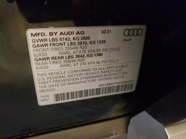 Photo 9 VIN: WA1B4AFY0M2064382 - AUDI SQ5 PREMIU 