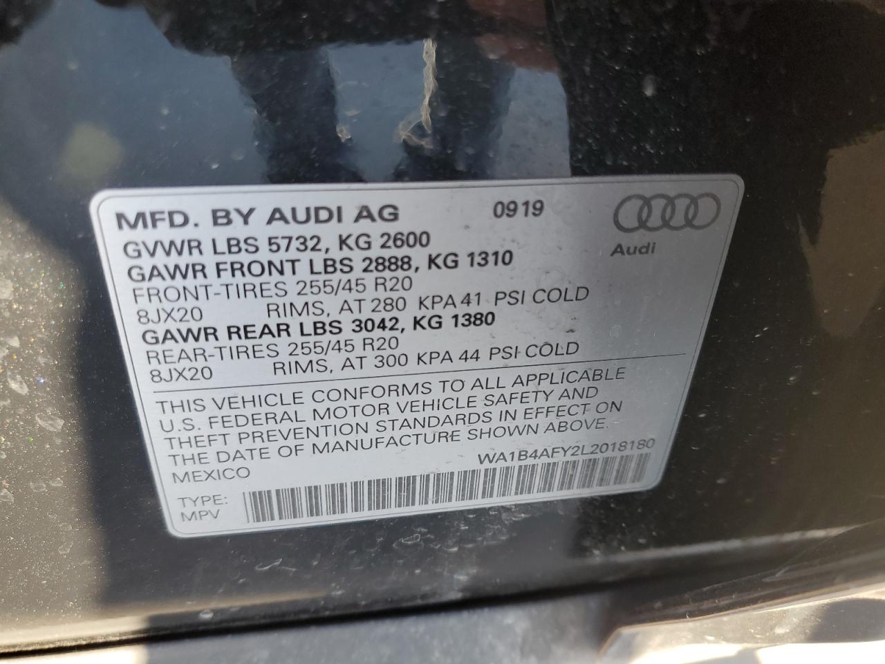 Photo 11 VIN: WA1B4AFY2L2018180 - AUDI SQ5 