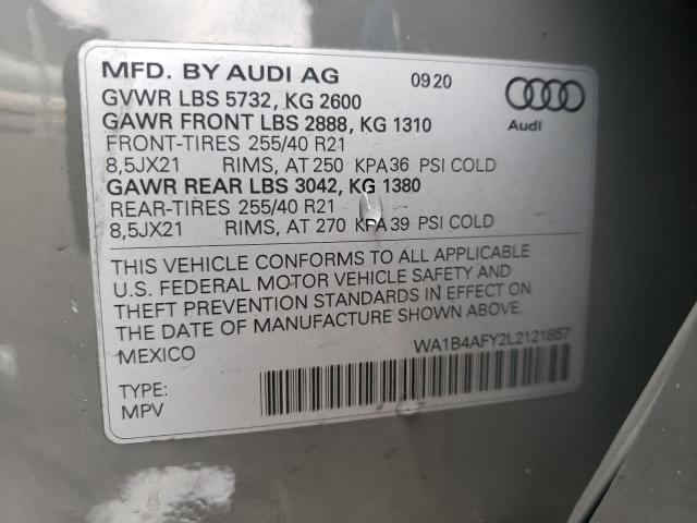 Photo 11 VIN: WA1B4AFY2L2121857 - AUDI SQ5 