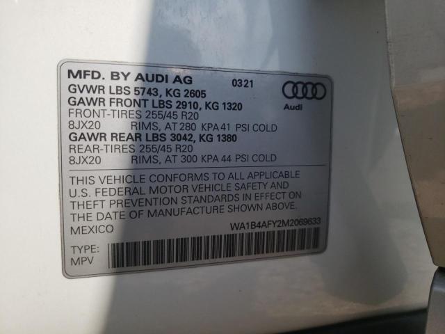 Photo 12 VIN: WA1B4AFY2M2069633 - AUDI SQ5 PREMIU 