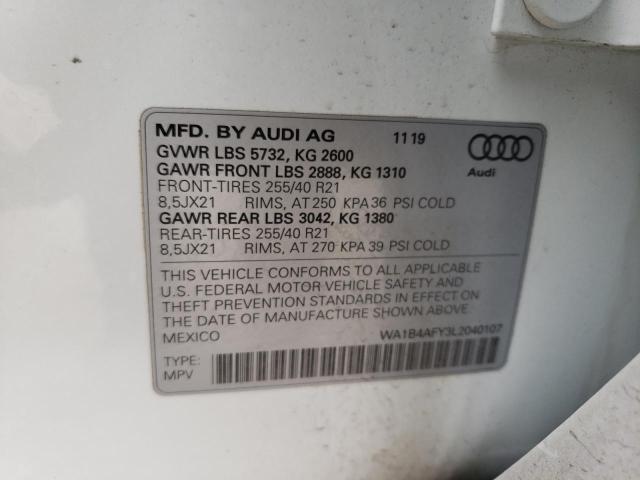 Photo 12 VIN: WA1B4AFY3L2040107 - AUDI SQ5 PREMIU 