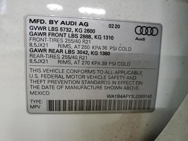 Photo 12 VIN: WA1B4AFY3L2069140 - AUDI SQ5 PREMIU 