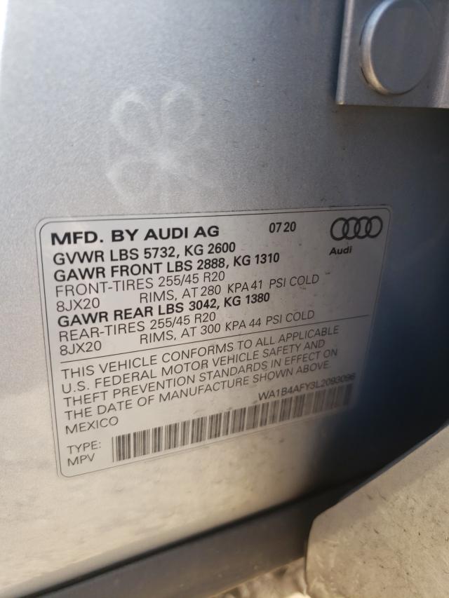 Photo 9 VIN: WA1B4AFY3L2093096 - AUDI SQ5 PREMIU 