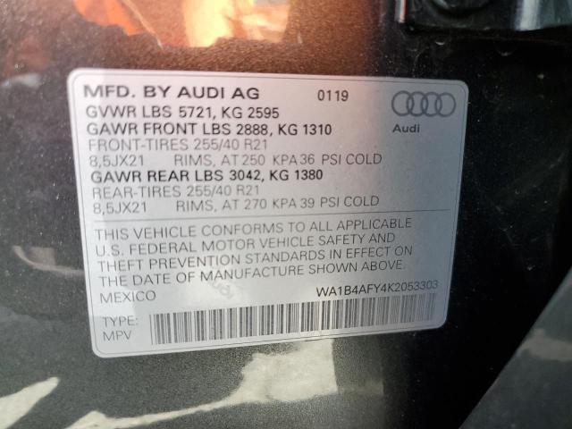 Photo 9 VIN: WA1B4AFY4K2053303 - AUDI SQ5 PREMIU 