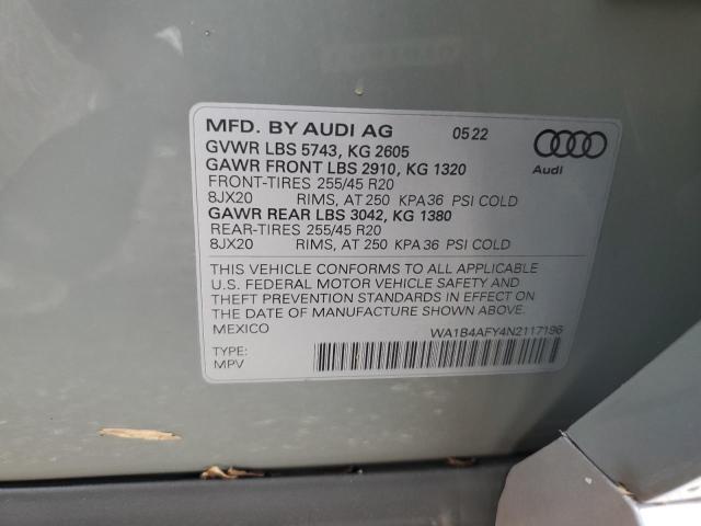 Photo 12 VIN: WA1B4AFY4N2117196 - AUDI SQ5 