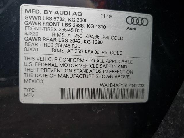 Photo 13 VIN: WA1B4AFY5L2042733 - AUDI SQ5 PREMIU 