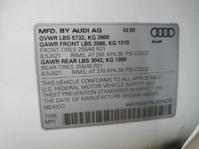 Photo 13 VIN: WA1B4AFY5L2070273 - AUDI SQ5 PREMIU 