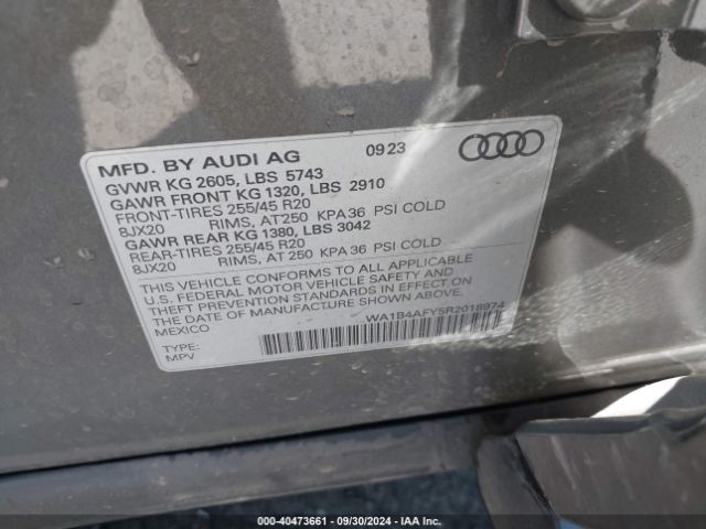 Photo 8 VIN: WA1B4AFY5R2018974 - AUDI SQ5 