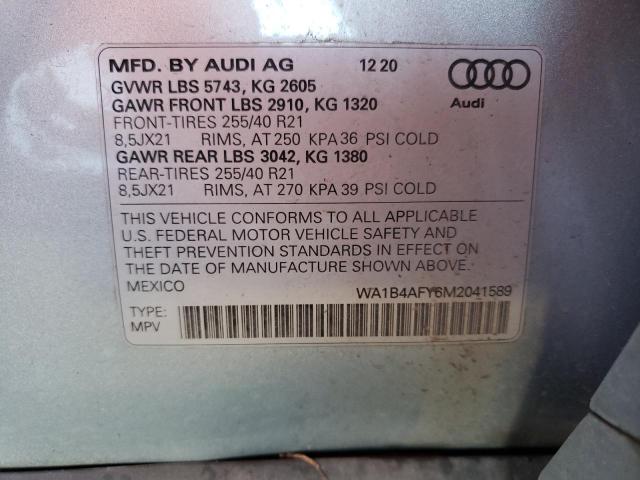 Photo 13 VIN: WA1B4AFY6M2041589 - AUDI SQ5 