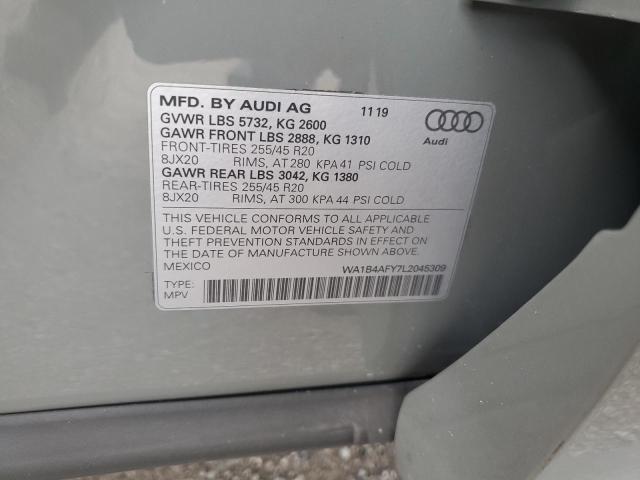 Photo 12 VIN: WA1B4AFY7L2045309 - AUDI SQ5 PREMIU 