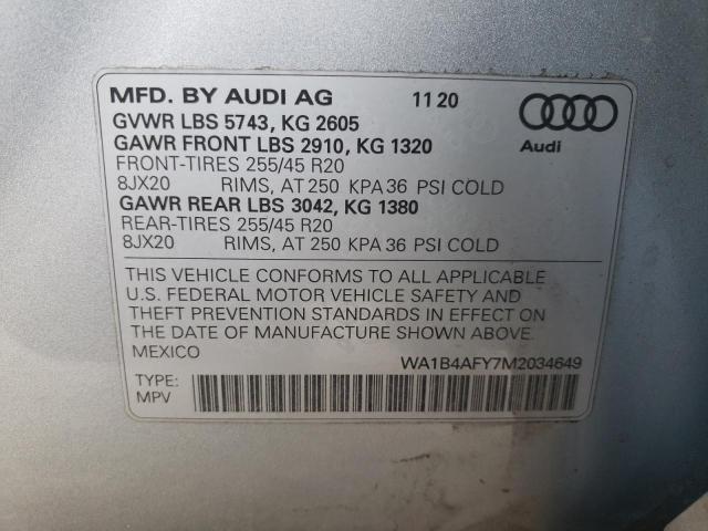 Photo 12 VIN: WA1B4AFY7M2034649 - AUDI SQ5 PREMIU 