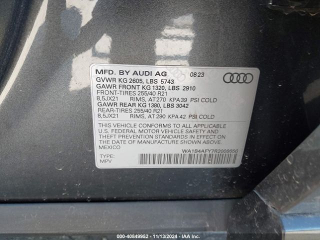 Photo 8 VIN: WA1B4AFY7R2008656 - AUDI SQ5 