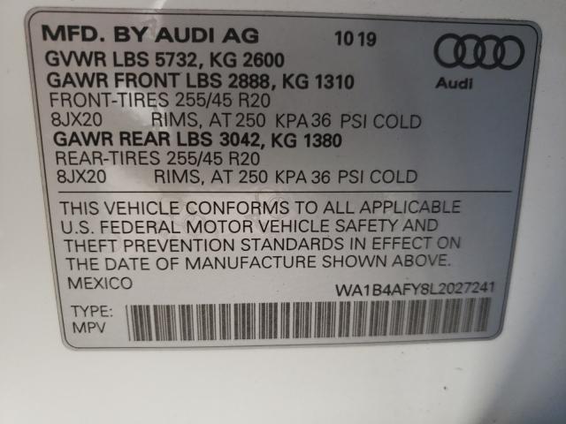 Photo 9 VIN: WA1B4AFY8L2027241 - AUDI SQ5 