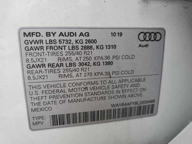 Photo 13 VIN: WA1B4AFY8L2033489 - AUDI SQ5 PREMIU 