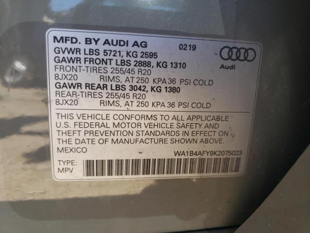 Photo 11 VIN: WA1B4AFY9K2075023 - AUDI SQ5 