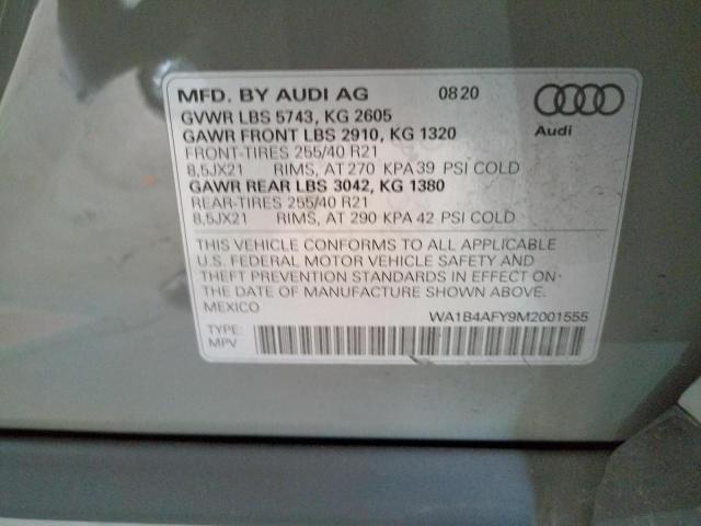 Photo 9 VIN: WA1B4AFY9M2001555 - AUDI SQ5 PREMIU 