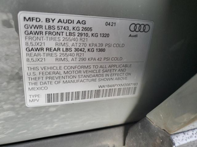 Photo 12 VIN: WA1B4AFYXM2097163 - AUDI SQ5 PREMIU 