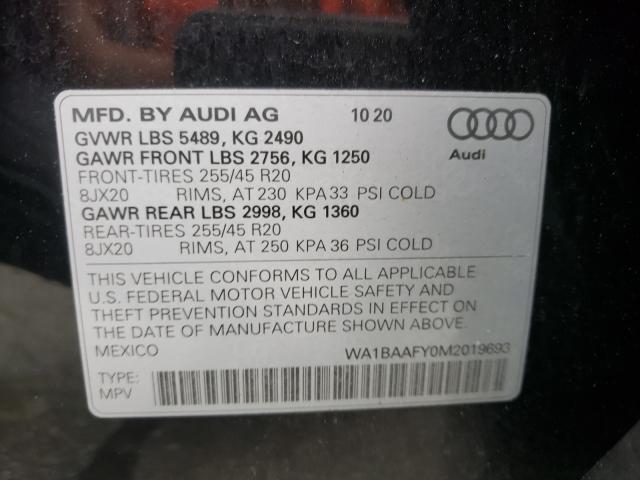 Photo 9 VIN: WA1BAAFY0M2019693 - AUDI Q5 PREMIUM 