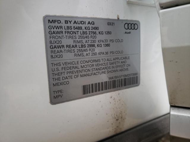 Photo 9 VIN: WA1BAAFY0M2073589 - AUDI Q5 PREMIUM 