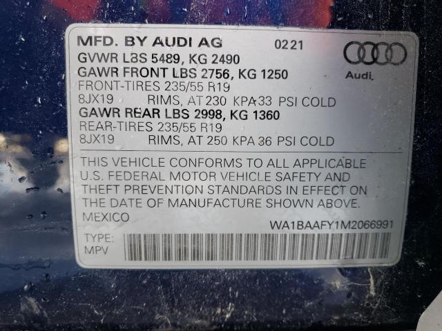 Photo 12 VIN: WA1BAAFY1M2066991 - AUDI Q5 