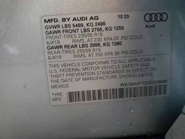 Photo 11 VIN: WA1BAAFY2M2024040 - AUDI Q5 