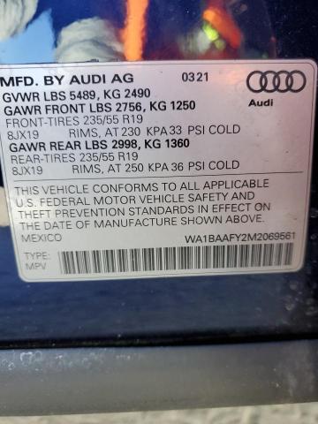 Photo 11 VIN: WA1BAAFY2M2069561 - AUDI Q5 