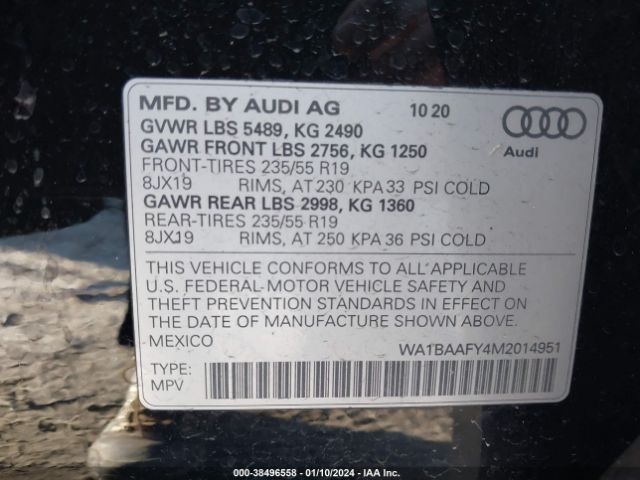 Photo 8 VIN: WA1BAAFY4M2014951 - AUDI Q5 